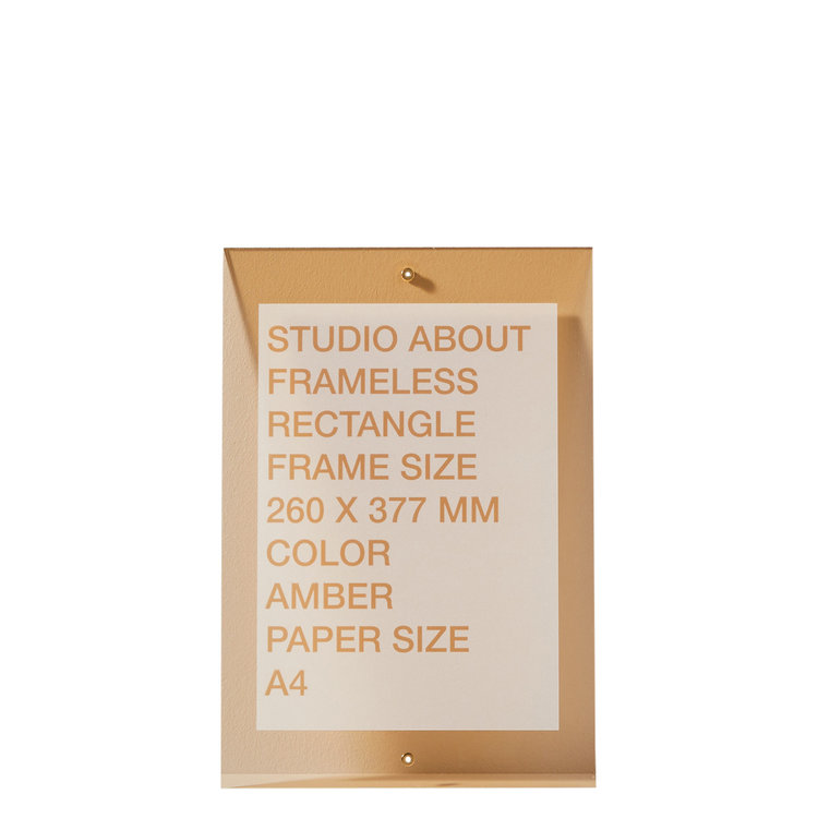 Studio About Studio About lijst Frameless A4 amber