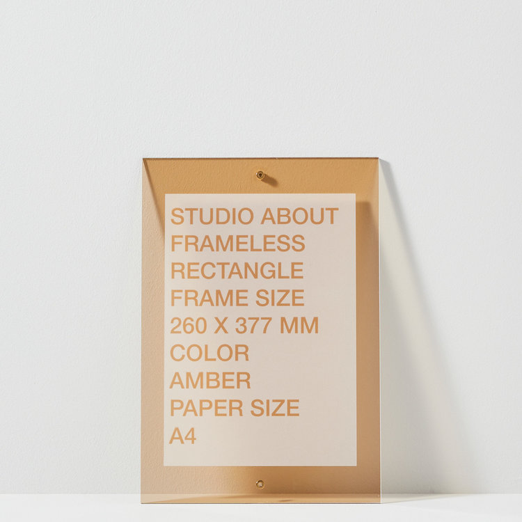 Studio About Studio About lijst Frameless A4 amber