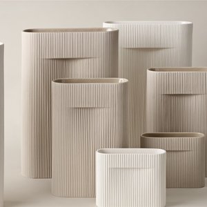 Muuto Muuto vase Ridge beige H35cm