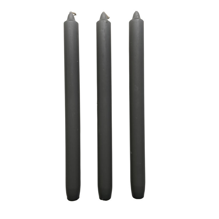 Groen+Akker Set of 3 candles grey