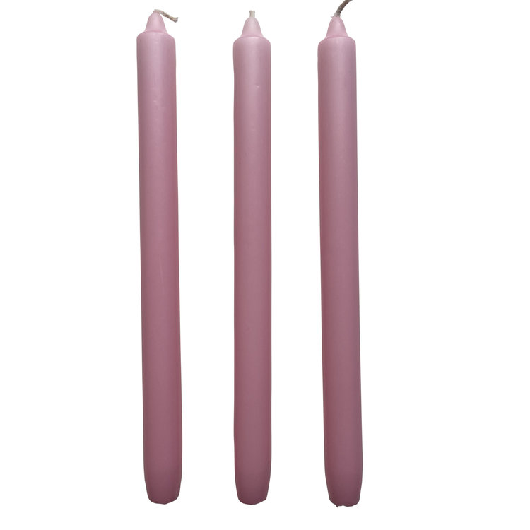Groen+Akker Set of 3 candles pink