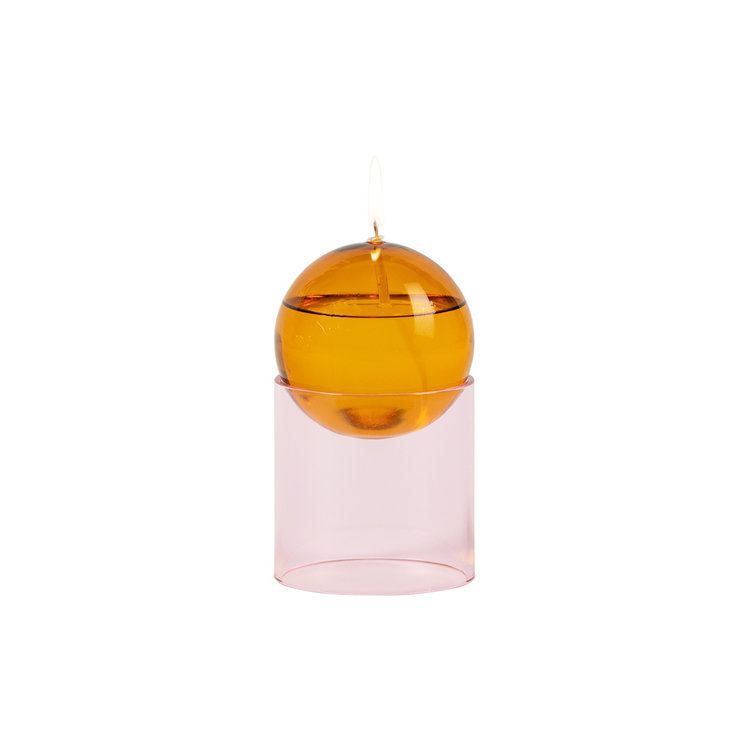 Studio About Studio About olielamp Oil Bubble hoog amber-roze