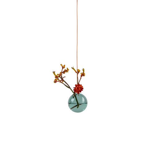 Studio About Vaas Flower Bubble hang klein cyaan Studio About Vaas Flower Bubble hang klein cyaan