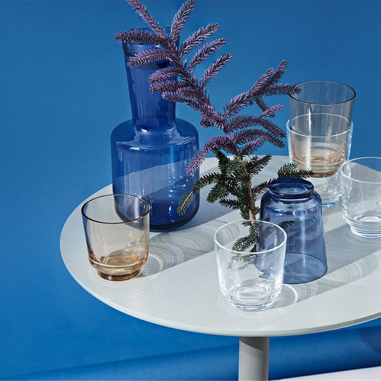 Muuto Muuto set 2 glazen 30cl Raise indigo