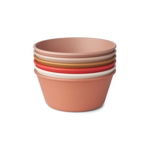 Liewood 6-pack Irene bowls Tuscany rose Liewood 6-pack Irene bowls Tuscany rose