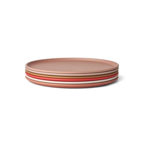 Liewood Logan plate 6-pack tuscany rose Liewood Logan plate 6-pack tuscany rose