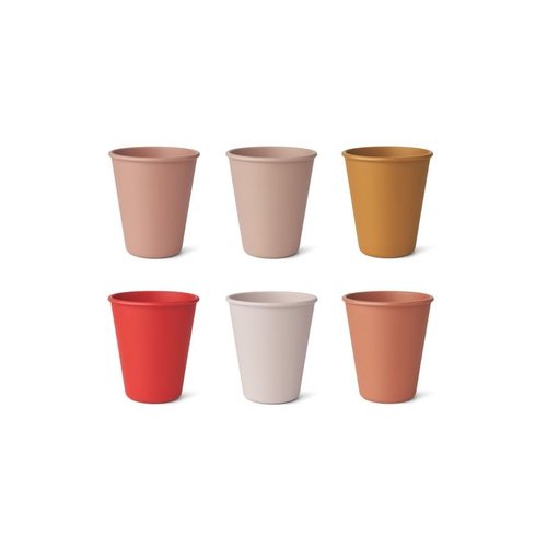 Liewood Carter cup 6-pack Tuscany rose Liewood Carter cup 6-pack Tuscany rose