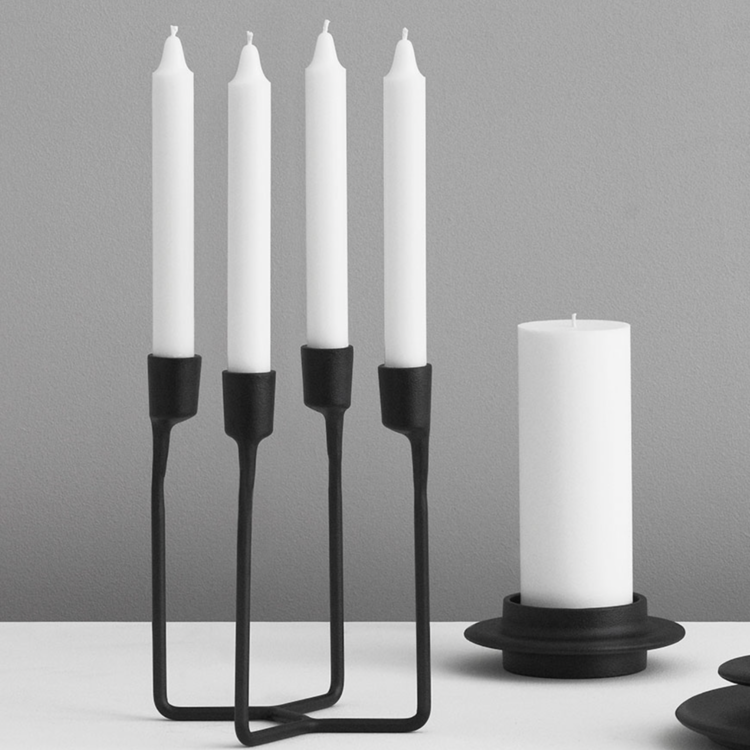 Normann Copenhagen Candlestick 4 heima  black