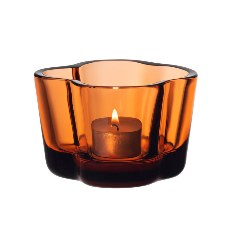 Iittala Aalto tealight candleholder sevilla orange