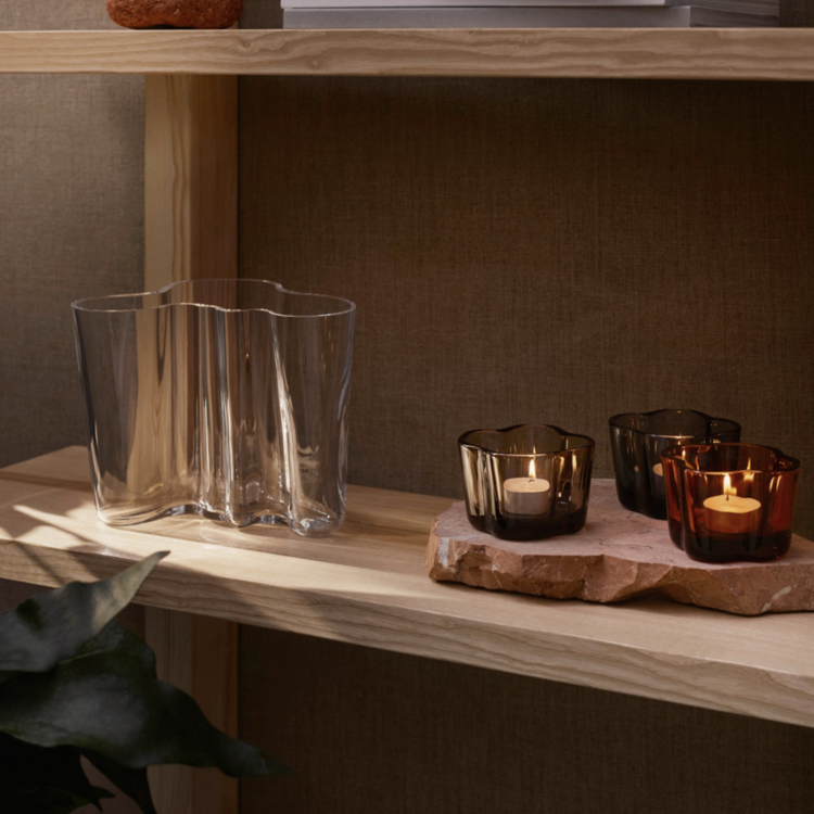 Iittala Aalto tealight candleholder sevilla orange