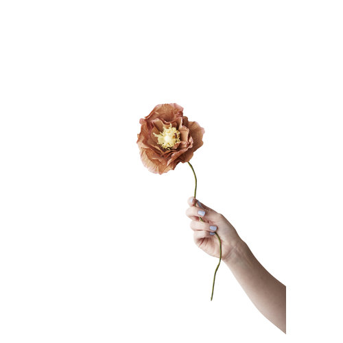 Studio About Papieren bloem Ice Poppy donker oker Studio About Papieren bloem Ice Poppy donker oker