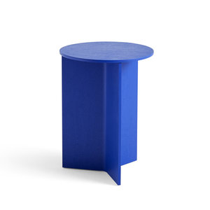 HAY HAY side table Slit wood vivid blue