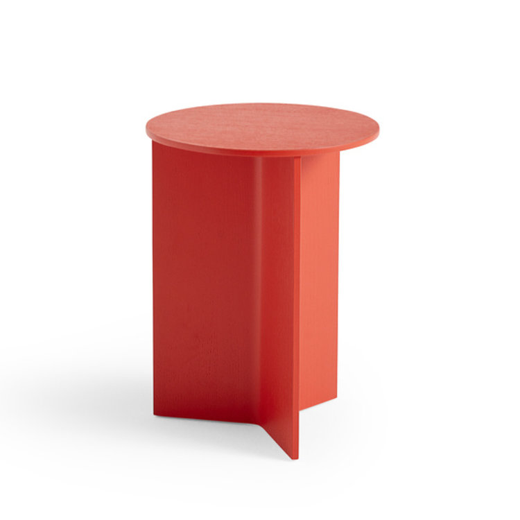 HAY HAY side table Slit wood candy red