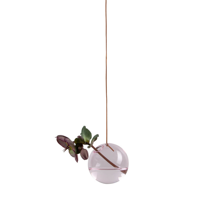 Studio About Vaas Flower Bubble hang klein roze