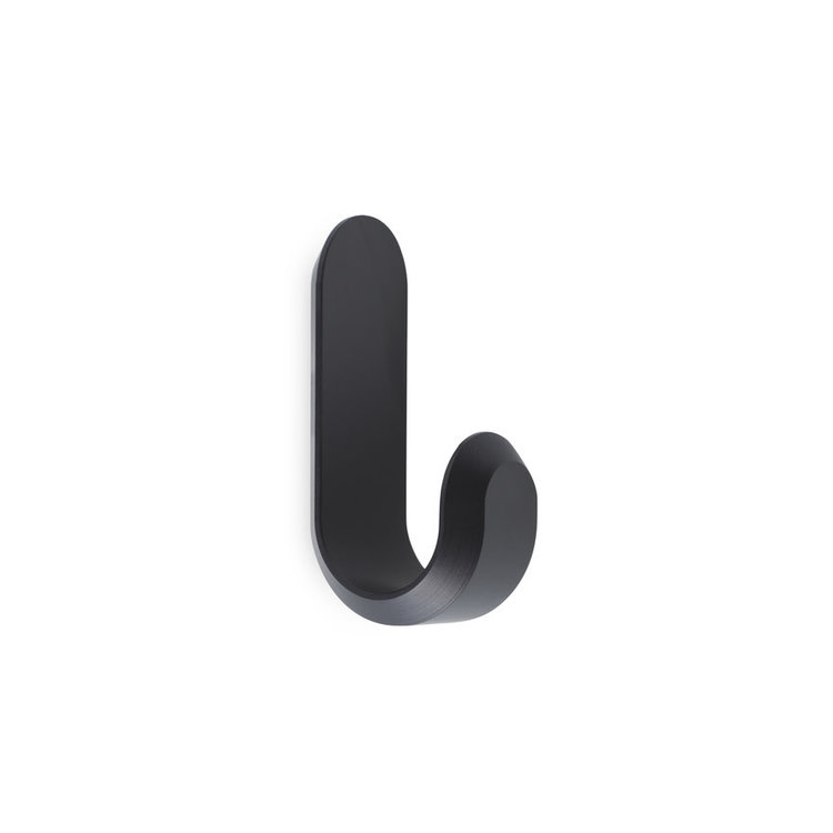 Normann Copenhagen Set of 2 hooks Curve Mini matt black