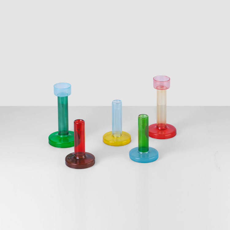 Buro Berger Buro Berger candleholder Bole M blauw-groen