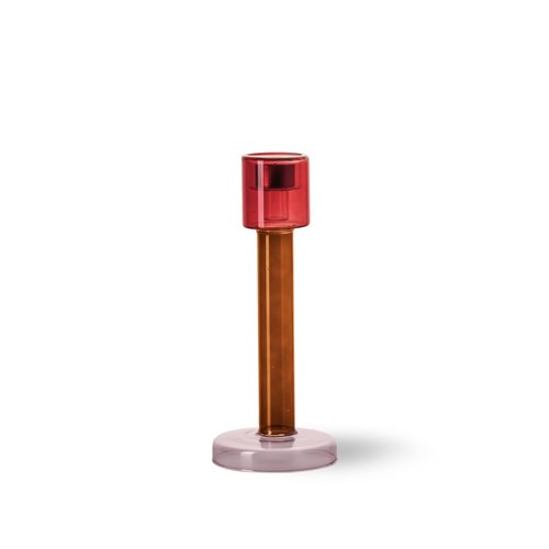 Buro Berger Candleholder Bole L red-pink