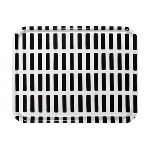 Artek Tray Siena large black-white