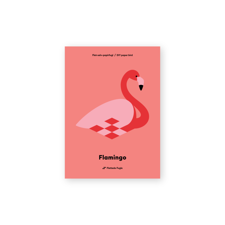 Flettede Fugle Vogelhanger papier Flamingo