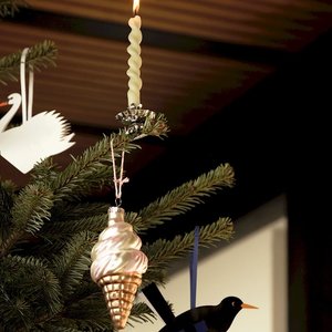 Flettede Fugle Paper bird ornament Swan