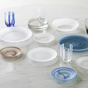 Normann Copenhagen Glas Stripe blauw 39cl