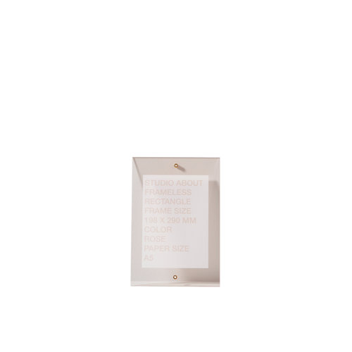 Studio About Frame Frameless rectangle A5 pink Studio About Frame Frameless rectangle A5 pink