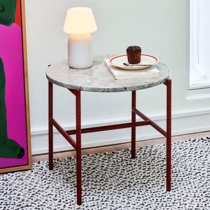 HAY HAY Rebar side table red-grey marble