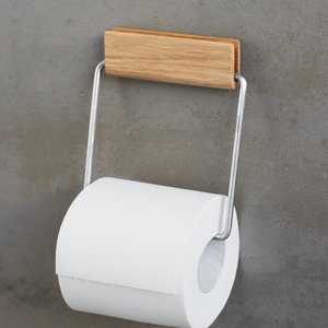 Moebe Moebe toilet Roll Holder oak-steel