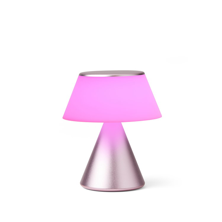 Lexon Lexon lamp Luma M licht roze