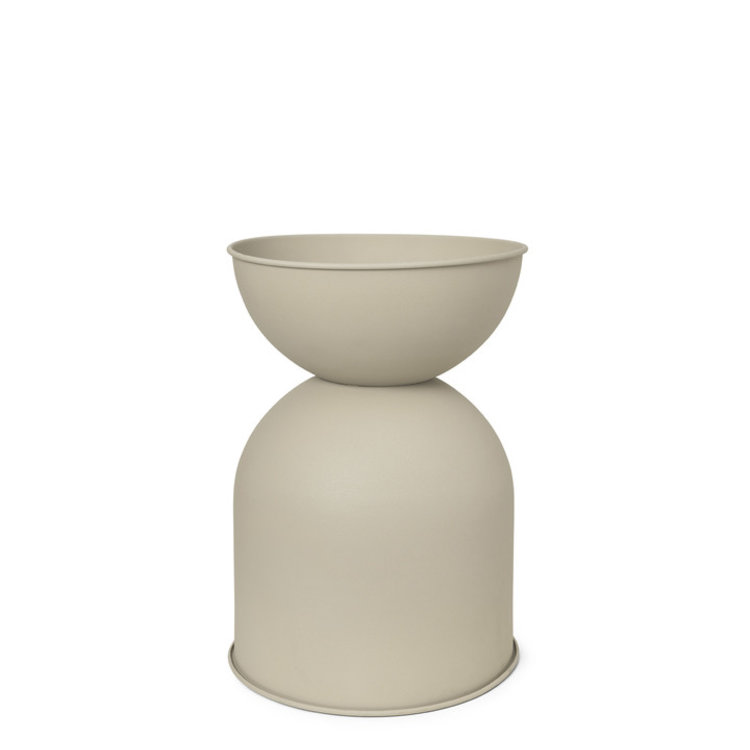 ferm LIVING Hourglass plantenpot medium cashmere