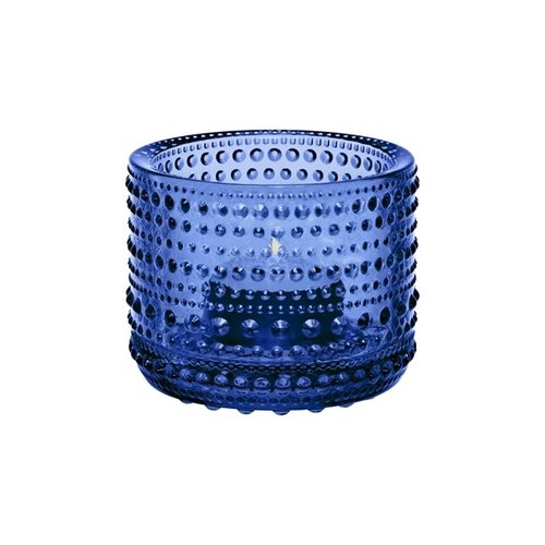 Iittala Kastehelmi tealight candleholder ultrablue