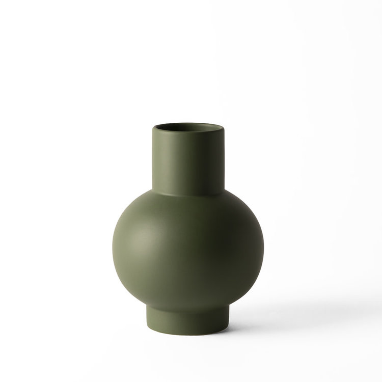 raawii Strøm vase large deep green