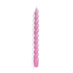 HAY Candle Spiral long dark pink