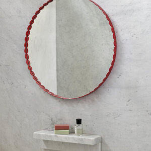 HAY HAY mirror Arcs round red