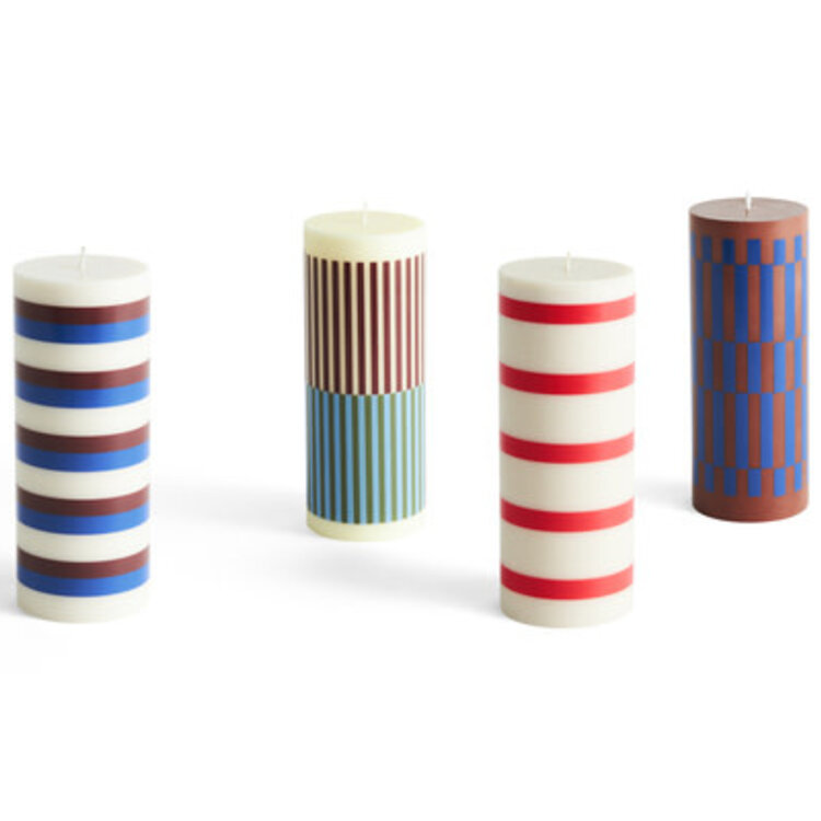 HAY HAY Column Candle M off white/red