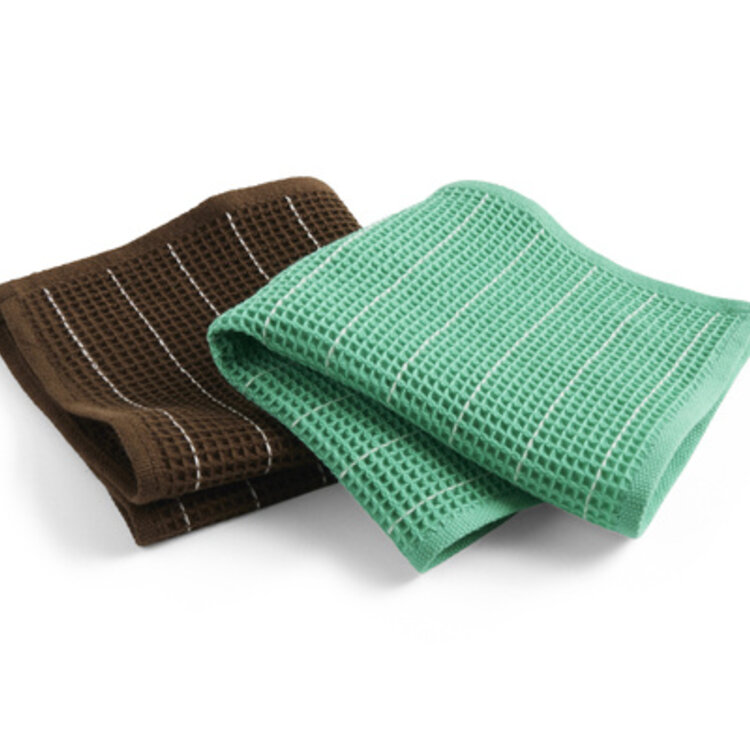 HAY HAY dish cloth set 2 Canteen choco/emerald