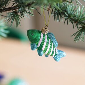 &k amsterdam &k kerstbal vis Guppy groen