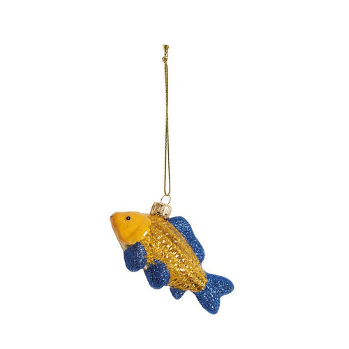 &k amsterdam Kerstbal vis Guppy geel &k amsterdam Kerstbal vis Guppy geel