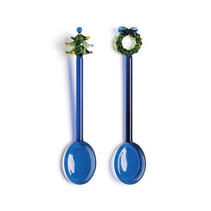 &k amsterdam Set of 2 spoons Merry blue