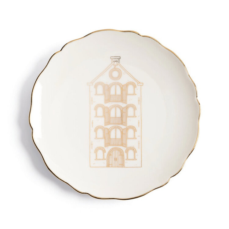 &k amsterdam &k set of 4 plates Canal Houses
