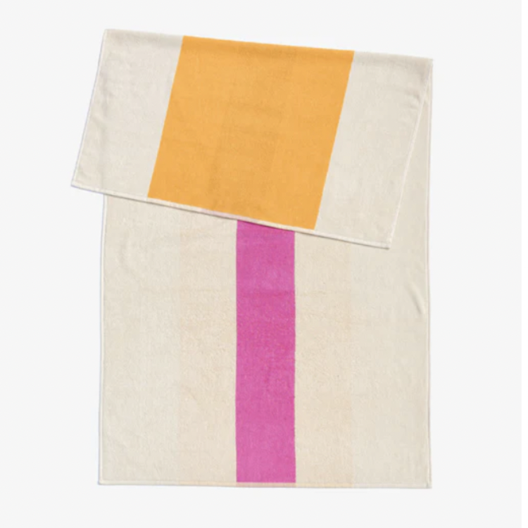 SUITE702 Beach towel  by Martens & Martens 90x180 yellow - pink
