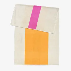 SUITE702 Strand handdoek by Martens & Martens 90x180 yellow - pink