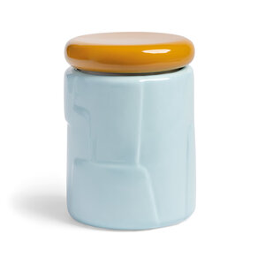 &k amsterdam Opbergpot Flake blauw