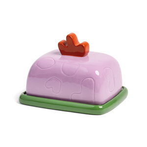 &k amsterdam Butter dish Sketch pink