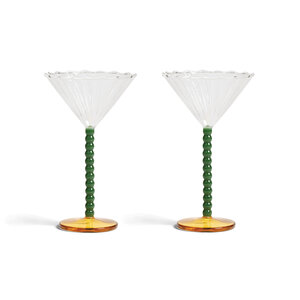 &k amsterdam &k set of 2 glasses Perle