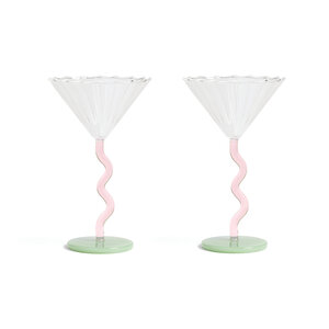 &k amsterdam &k set of 2 glasses Curve