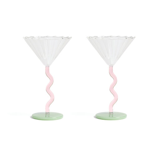 &k amsterdam Set of 2 glasses Curve