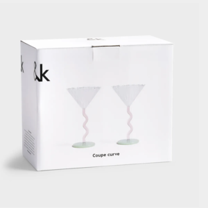 &k amsterdam &k set of 2 glasses Curve