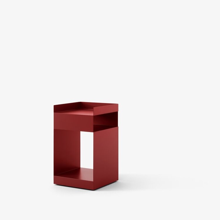&Tradition Side table Rotate red
