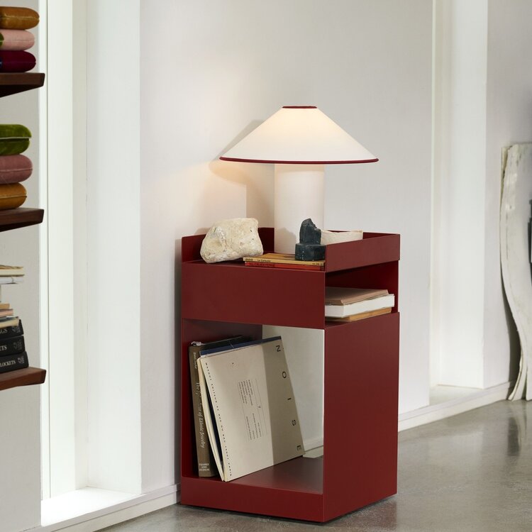 &Tradition Side table Rotate red